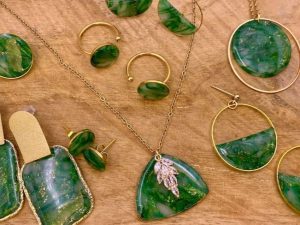 Collection gemmes "Vert et doré" Les caprices d'andromède