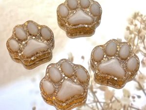 Magnets « Patounes » Pattes de chat / chien (lot de 4 - différents coloris disponibles)