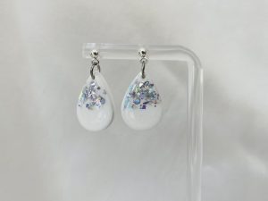 Boucles d’oreilles gouttes pailletées ETHER