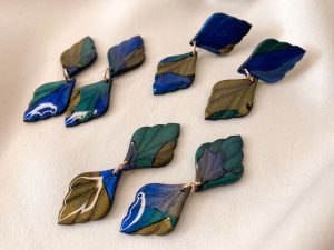 Boucles d’oreilles HERA pendantes - modèle double