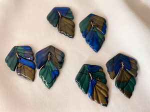 Boucles d’oreilles HERA pendantes - modèle plume