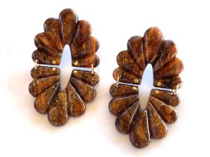 Boucles d'oreilles DYO - modèle pétales fermoir clou.