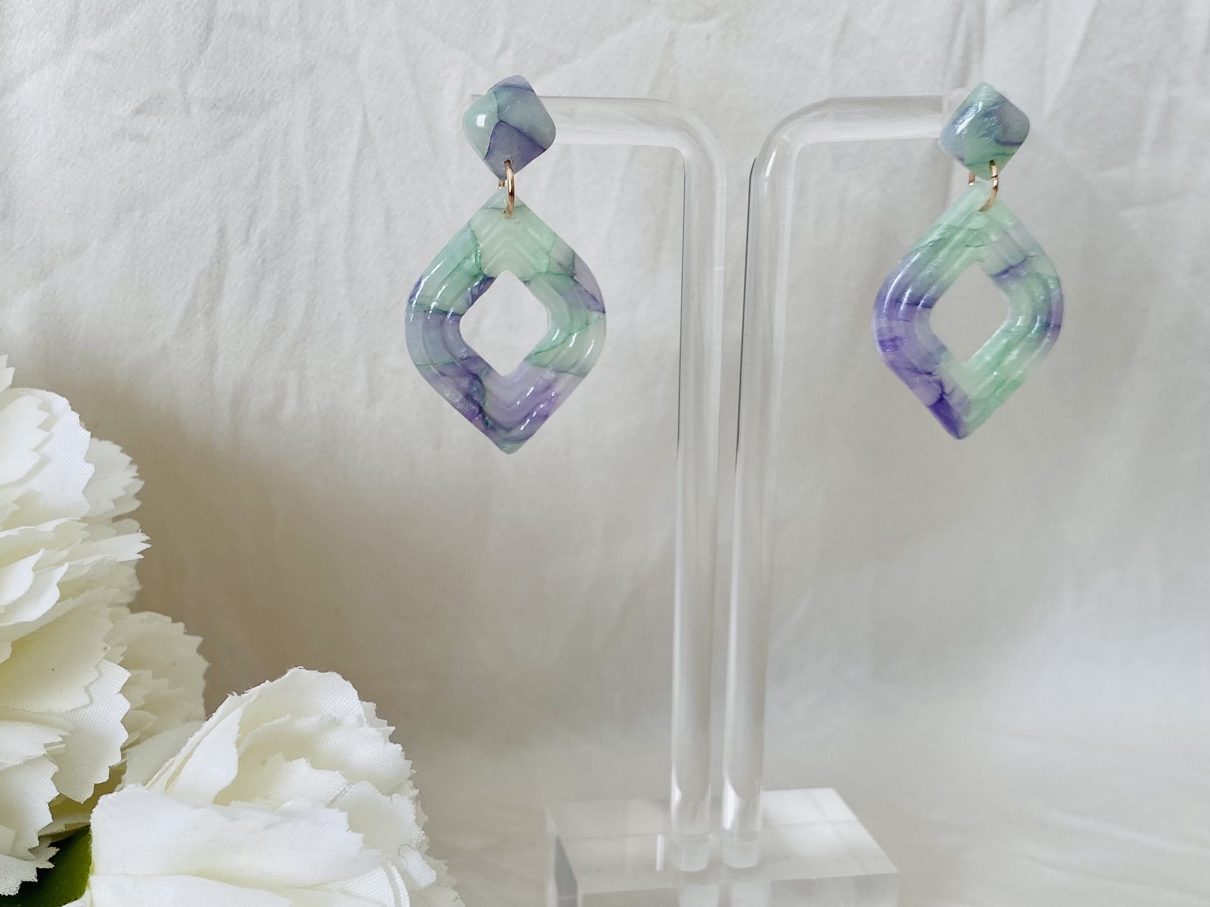 Boucles d’oreilles ELPIS - modèle losange