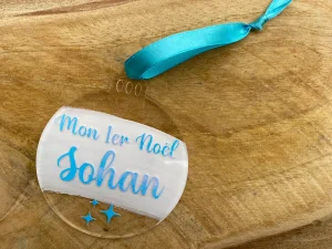 Décoration de Noël à suspendre | Mon premier Noël | Personnalisable